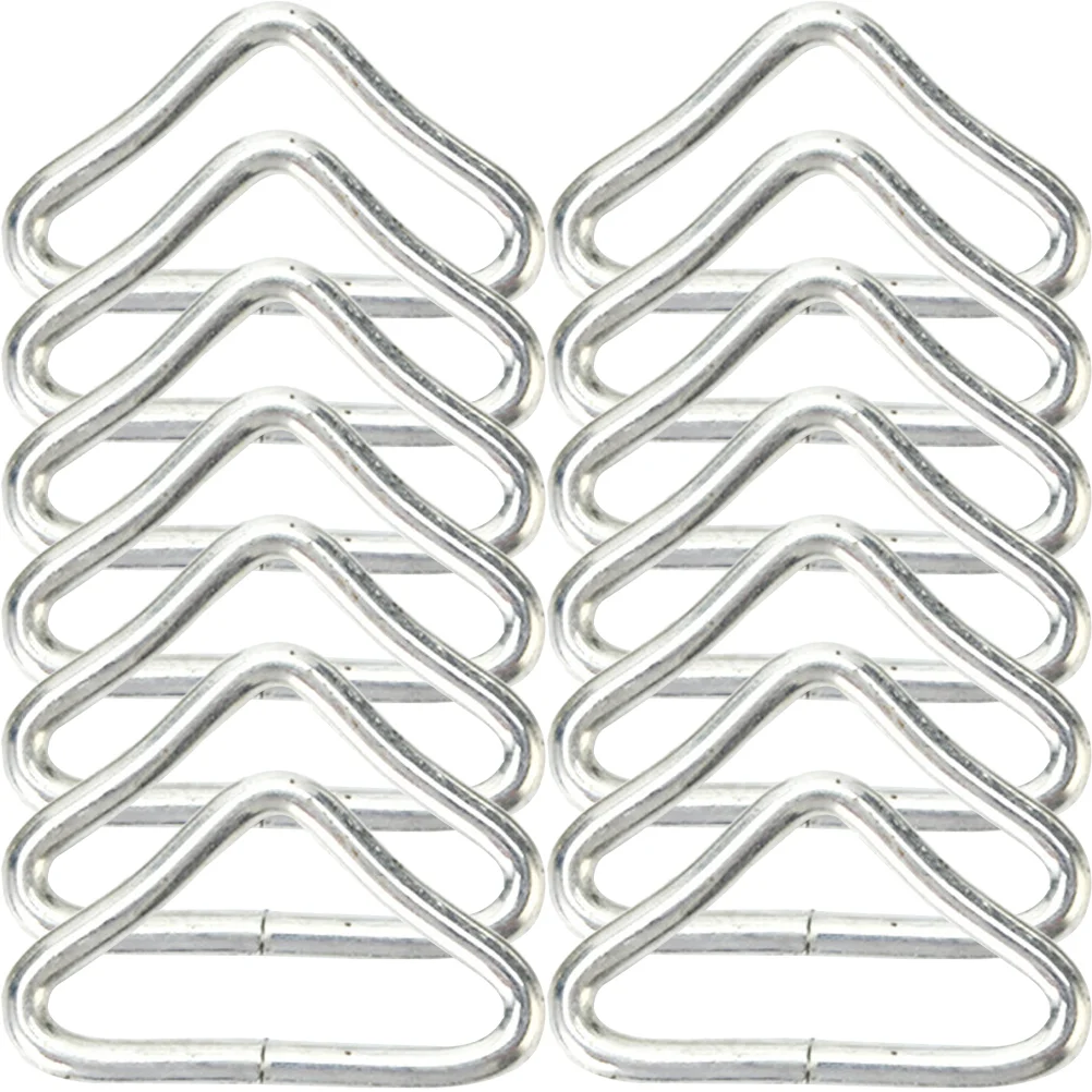 

30 Pcs Trampoline Triangle Buckle Professional Buckles Replaceable Toy Ring Rings Galvanized Steel Portable V-shaped Child