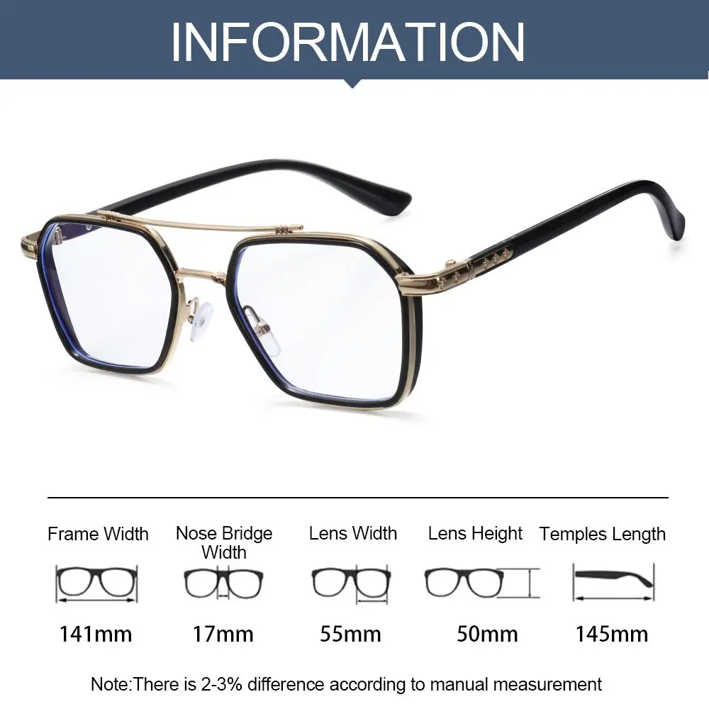 Enhanced Comfort Polygon Eyewear with UV and Blue Light Protection