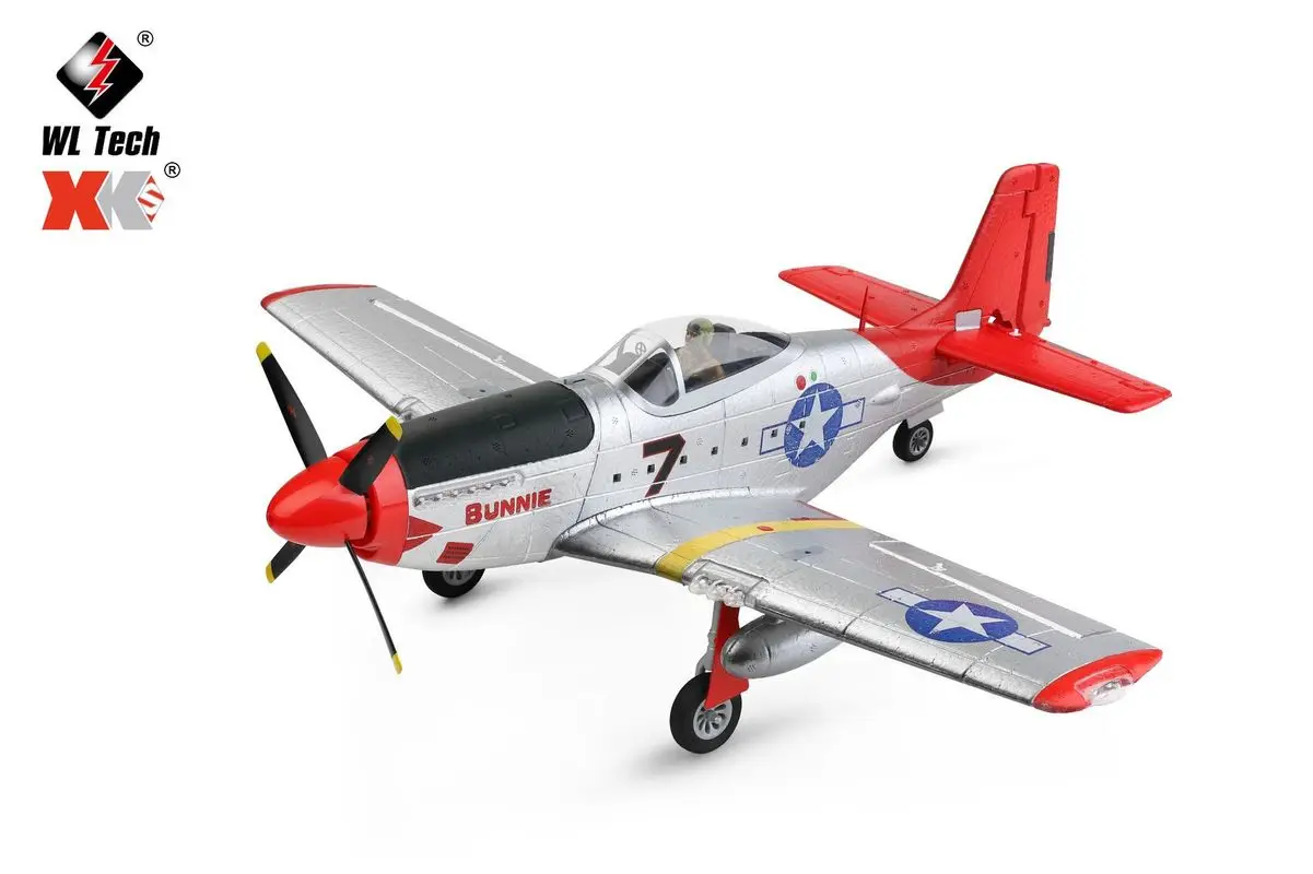 

Wltoys Xk A280 Rc Airplane P51 Fighter Simulator 2.4g 3d6g Mode Aircraft With Led Searchlight Plane Toys For Children Drop Ship