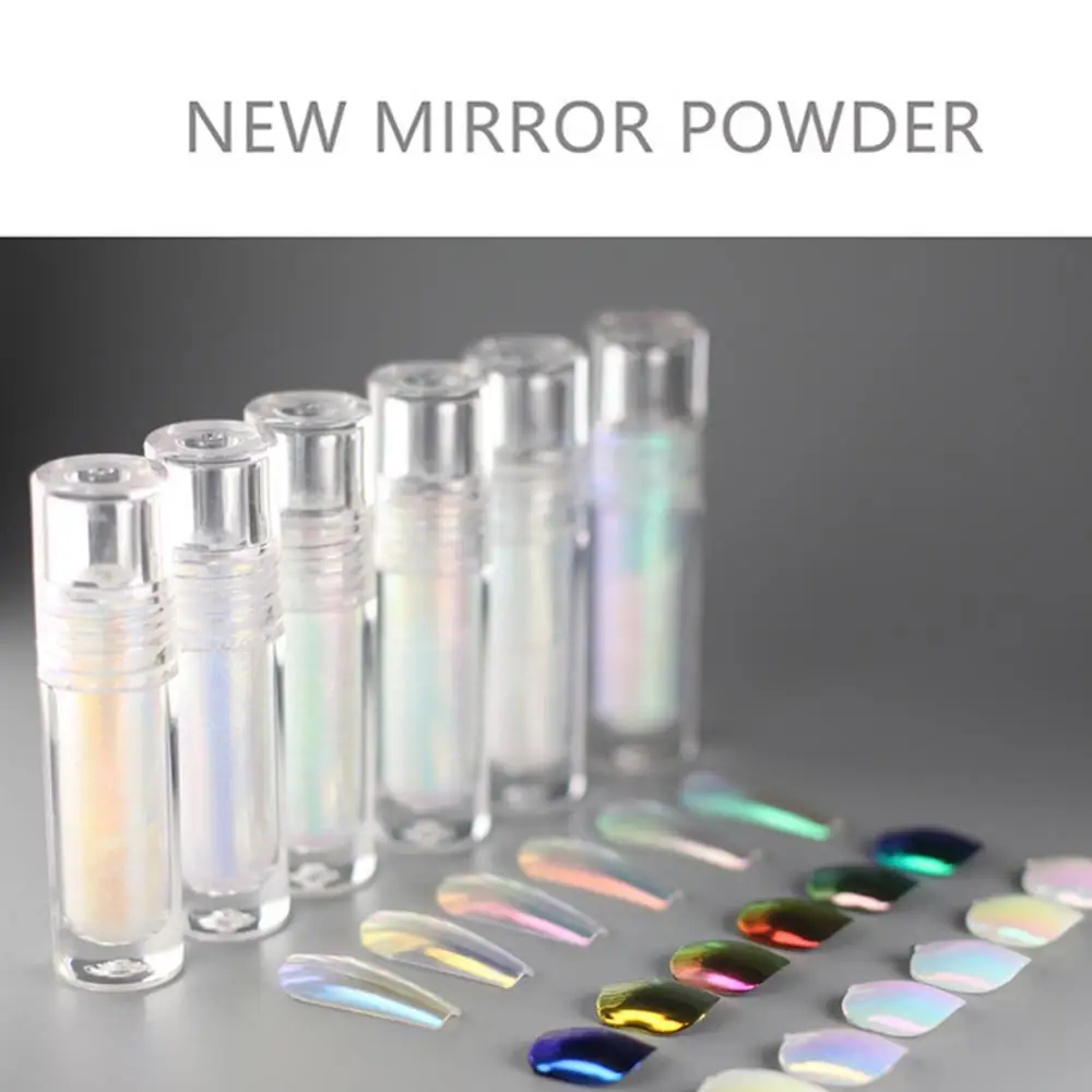 

2.2Ml Aurora Liquid Mirror Powder Aurora Nail Powder Mirror Effect Chrome Nail Art Mermaid Rainbow Nail Art Pigment Chrome
