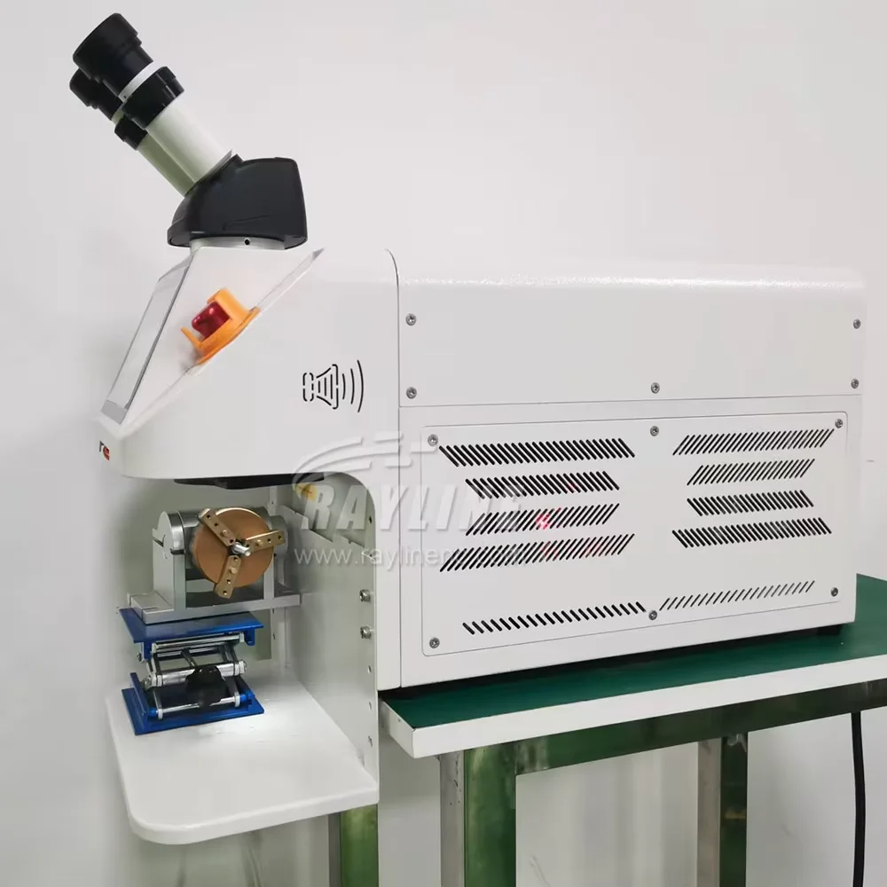 Jewelry laser welding machine LASER MACHIN with CCD Microscope Rings Rotating Axis for Jewelry Gold Silver Dental Spot Welder