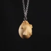 Wood Behelit Pendant Wooden Beherit Necklace Egg Of the king Griffith Cosplay Accessory 2
