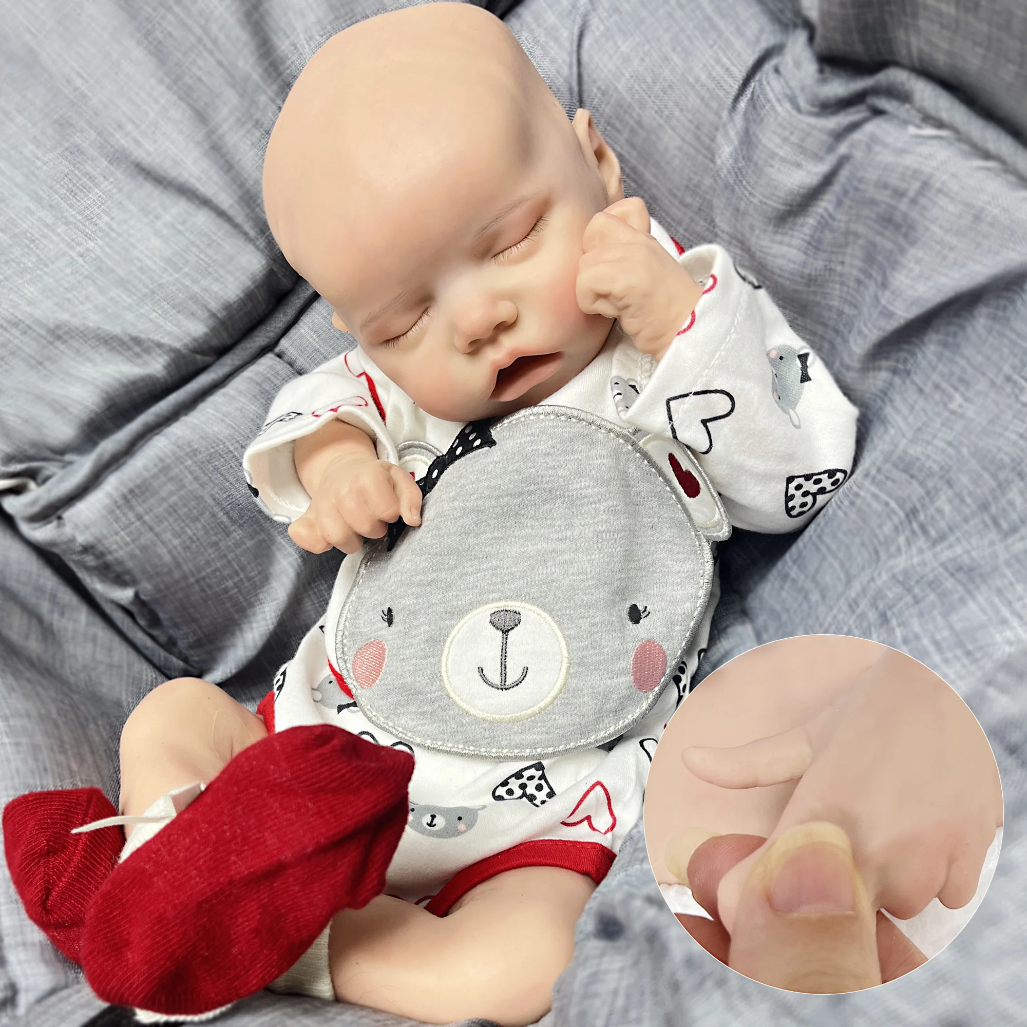 17 Inches Twin A/ B Reborn Baby Doll Kits Reborn Babies Toddler Kit,  Newborn Twins, Reborn Preemie Baby, Lifelike Reborn D