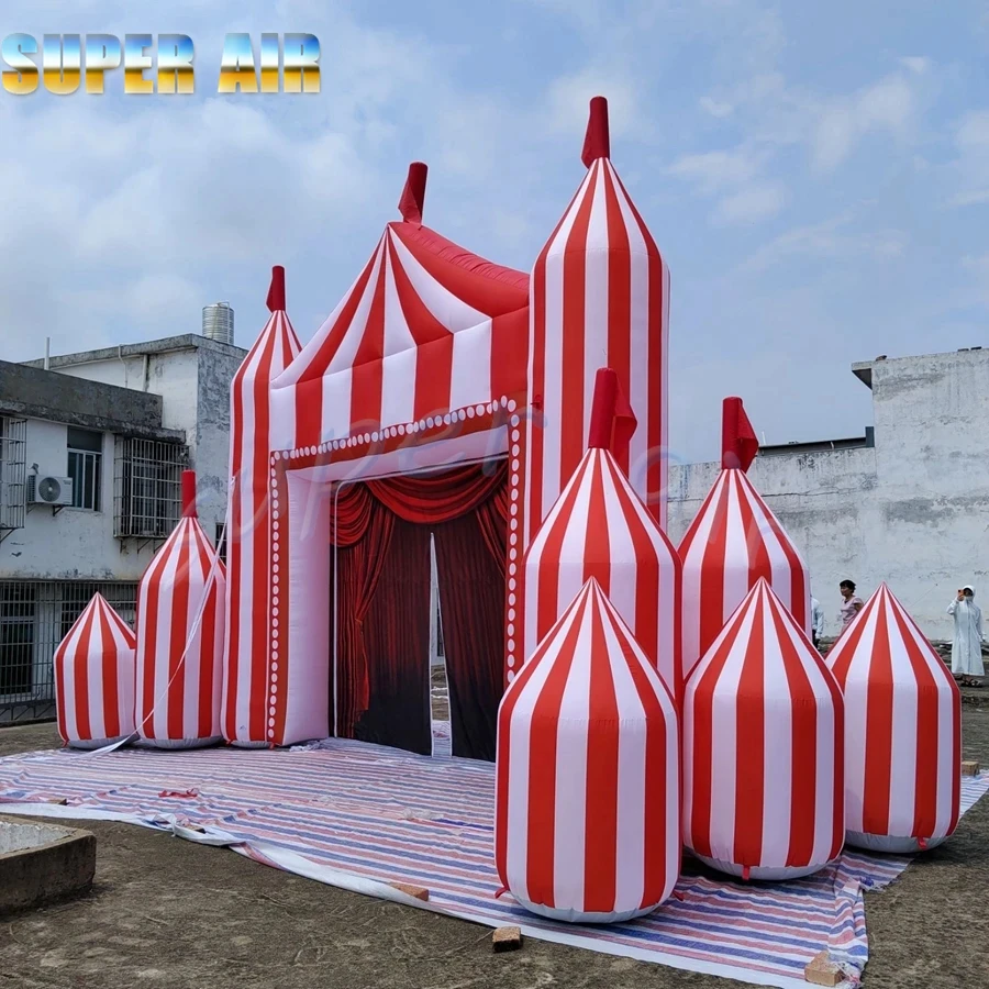 Inflatable circus arch inflatable castle arch for performance event