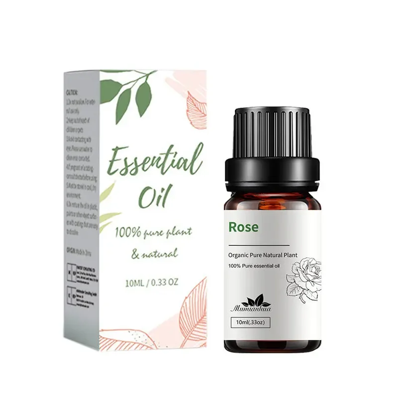 10ML Rose Essential Oil Pure Natural Organic Aromatherapy Rose Oils for defuser aroma stone car air freshener massage
