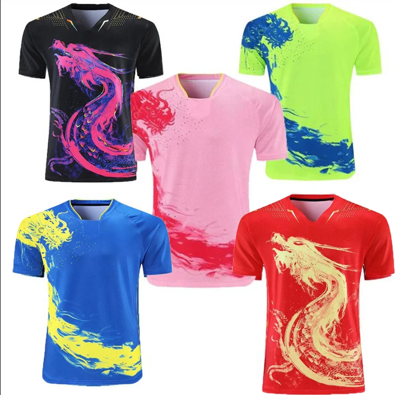 

2021 Latest China Dragon Tennis T-shirt Men Women,Kid ping pong Shorts,Shirt Badminton,Table tennis Jersey table tennis t Shirts