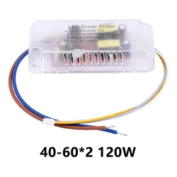 Smart LED Ceiling Light with Infrared Remote Control and Adjustable Brightness (40 - 60x2 120w)