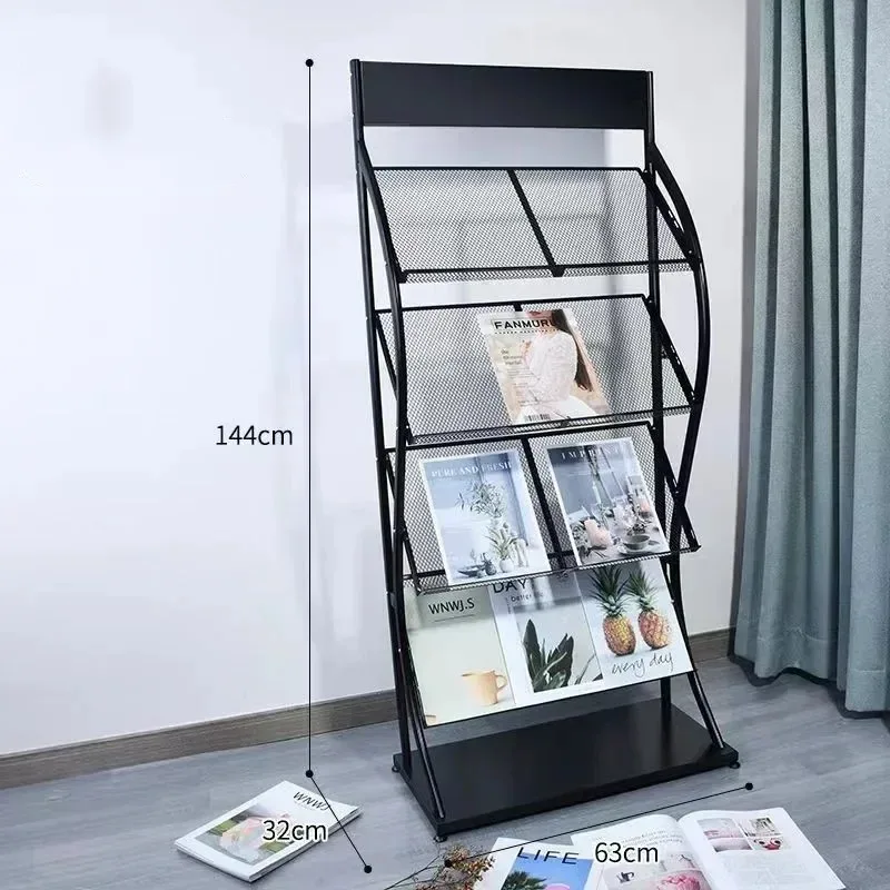 Magazine Stand Newspaper Stand Book Display Advertising Materials Leaflet Store Newspaper Clips