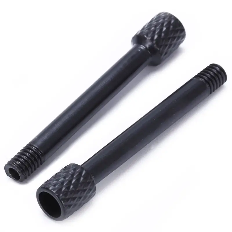 Brass Electric Guitar Tremolo Bridge Saddle Clamp Lock string Screw/String through Screw/Not need Insert Block 6 Pcs Black