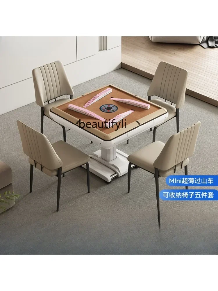 

Mahjong Machine Automatic Household Electric Folding Dining Table Dual-Use Mini Mahjong Table