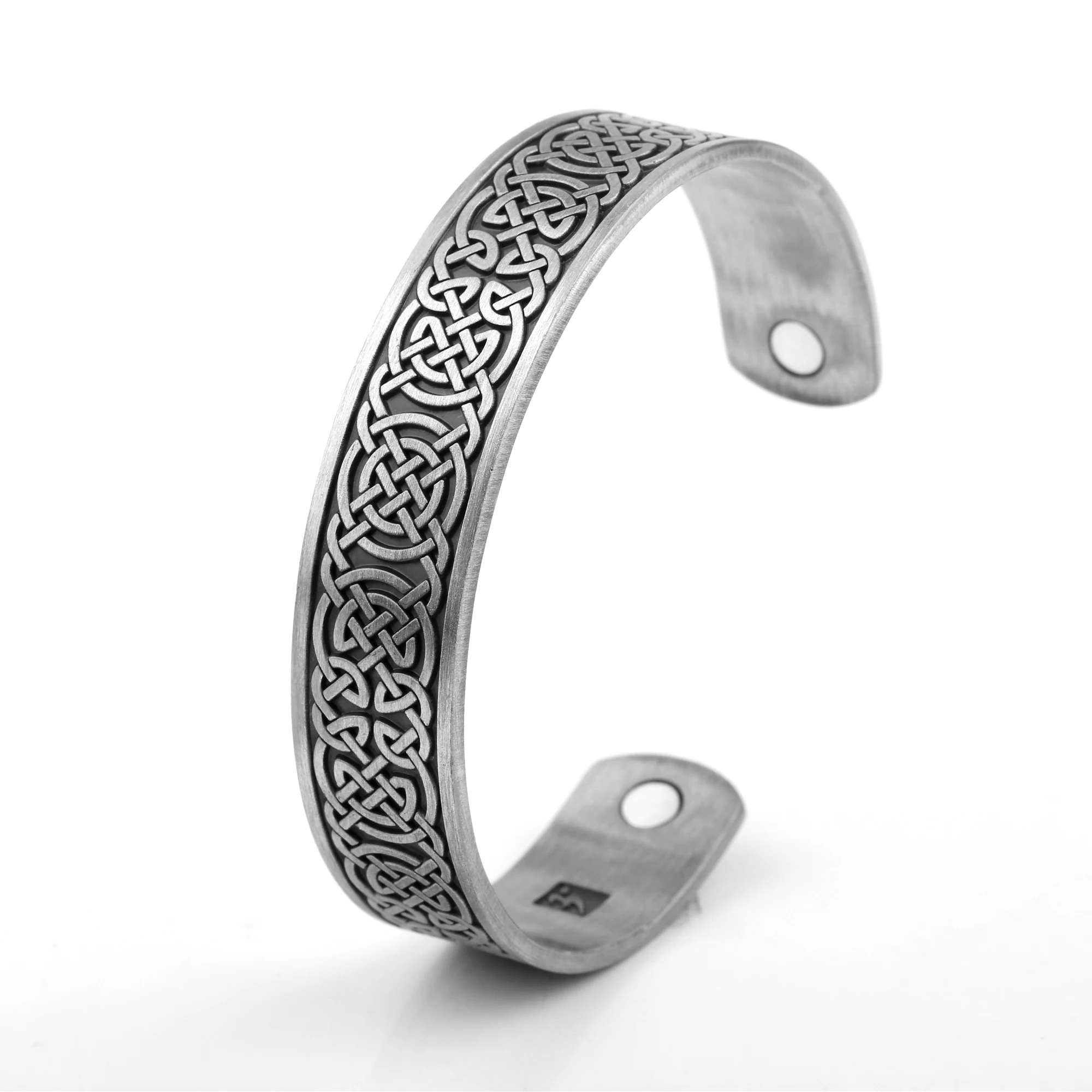 Magnetic Bracelet Dreamtimes Celtic Knot Pure Copper Magnetic Bracelet for Men Adjustable Cuff Energy Magnetic Bracelet Wristband Viking Bracelets