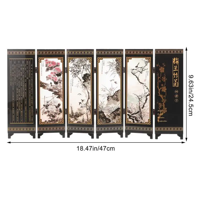 Room Divider Screen Mini Chinese Panel Screen Decorative Ornaments