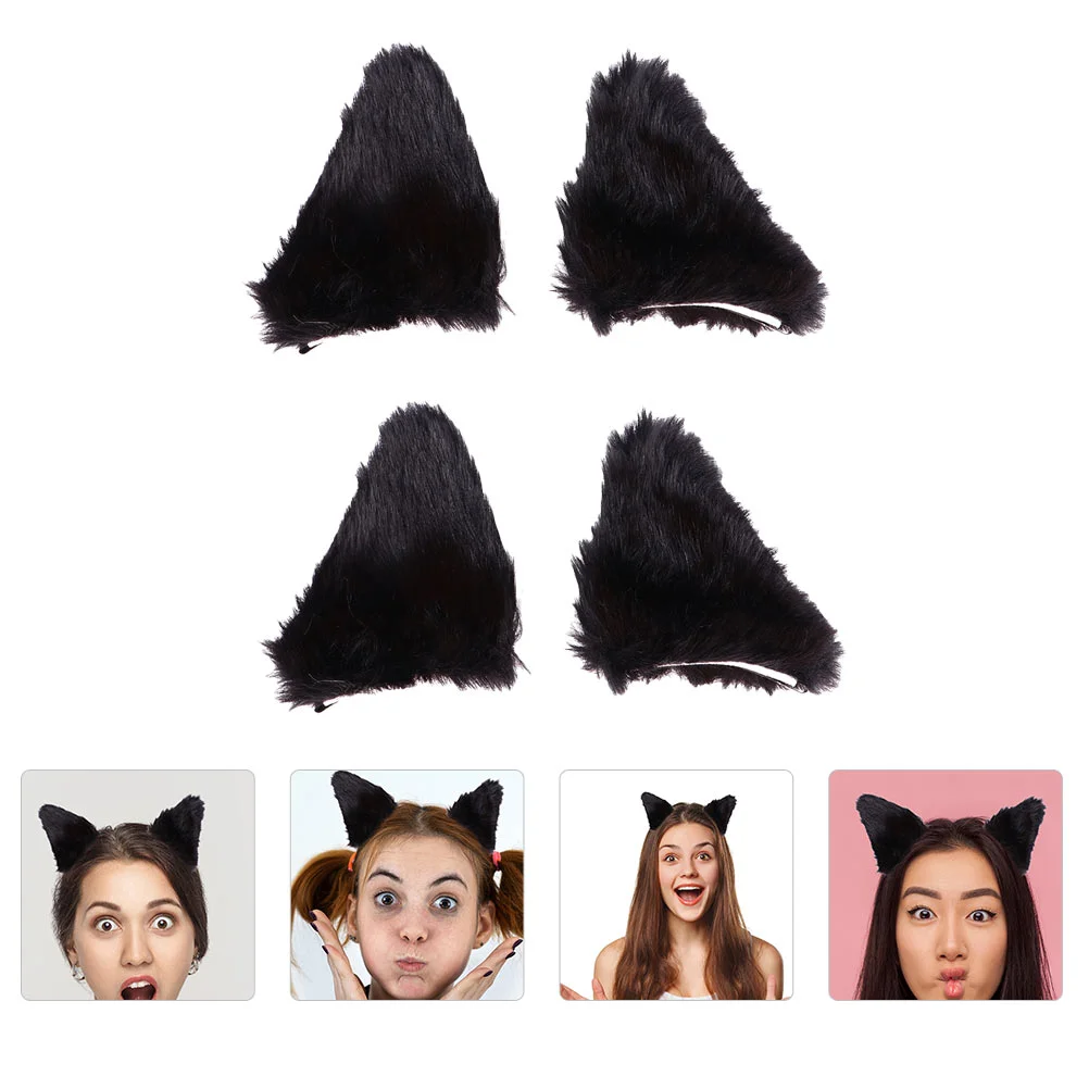 

Clothes Cat Ears Hair Clips Fox Ears Barrettes Furry Cat Ear Hair Headband Headwear Cosplay Accessories Girl Outfits