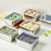 Stainless Steel Food Storage Serving Trays Rectangle Sausage Noodles Fruit Dish with Cover Home Kitchen Organizers 4