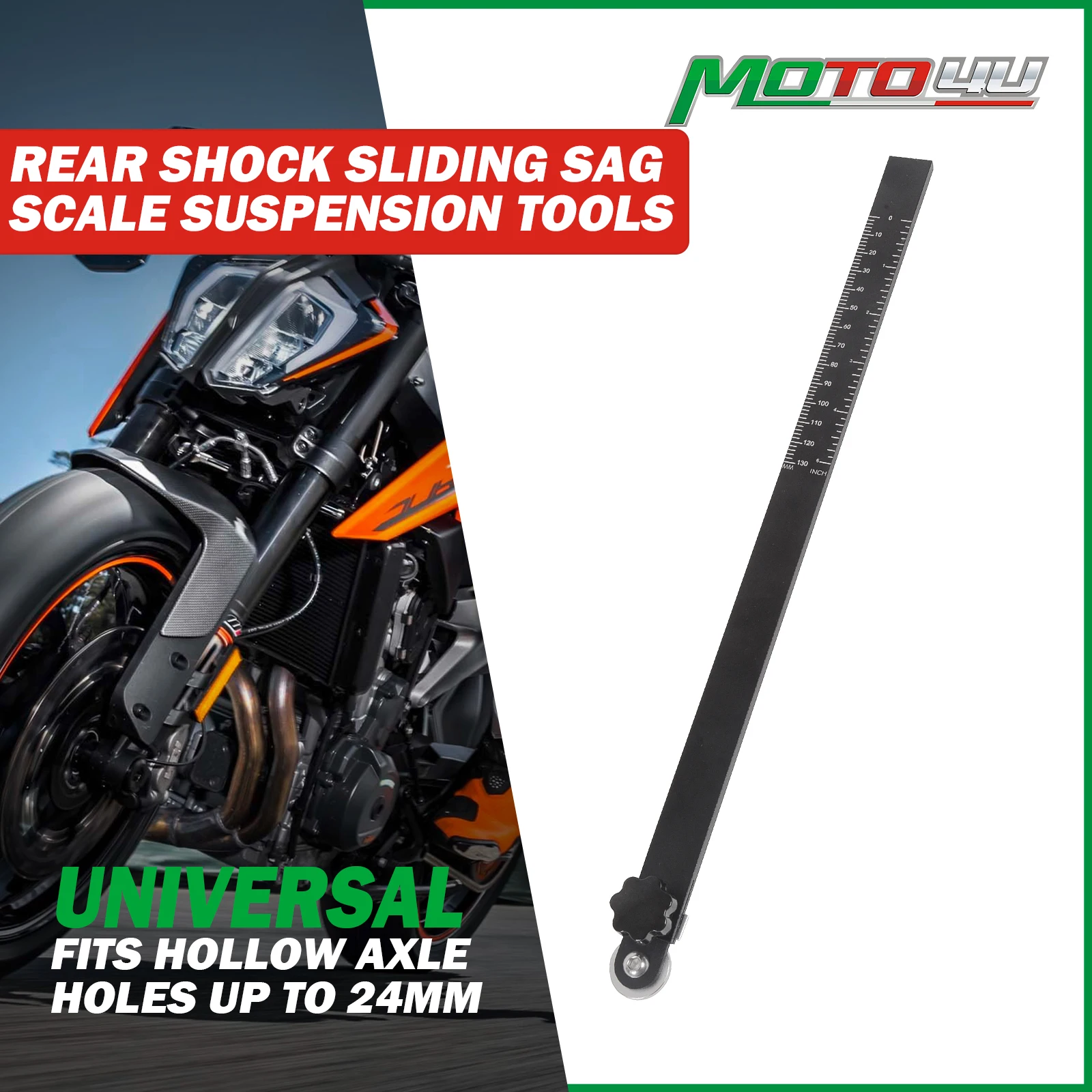 Motorcycle Rear Shock Tools MOTO4U Motorcycle Rear Shock Aluminium Sliding Sag Scale Suspension ...