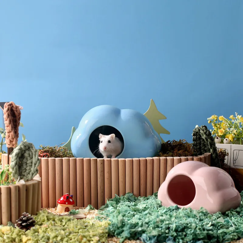 

Cute Hamster Cage Porcelain Pet Items Hamster House Small Pet Cage For Rabbit Ferret Rat Chinchilla Hedgehog Pet Products