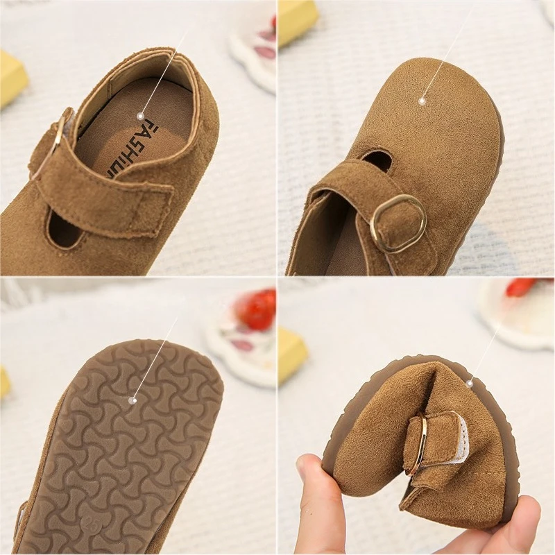 Leather Kids School Loafers Soft Sole Shoes for Boys Girls