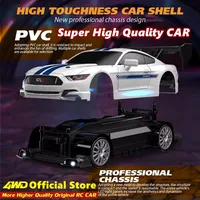 מכונית RC 4WD עם שלט רחוק, מכוניות במהירות גבוהה למרוץ במהירות גבוהה, רדיו 2.4G, רכב RTR מודל GTRPRO צעצוע לילדים מתנה 6