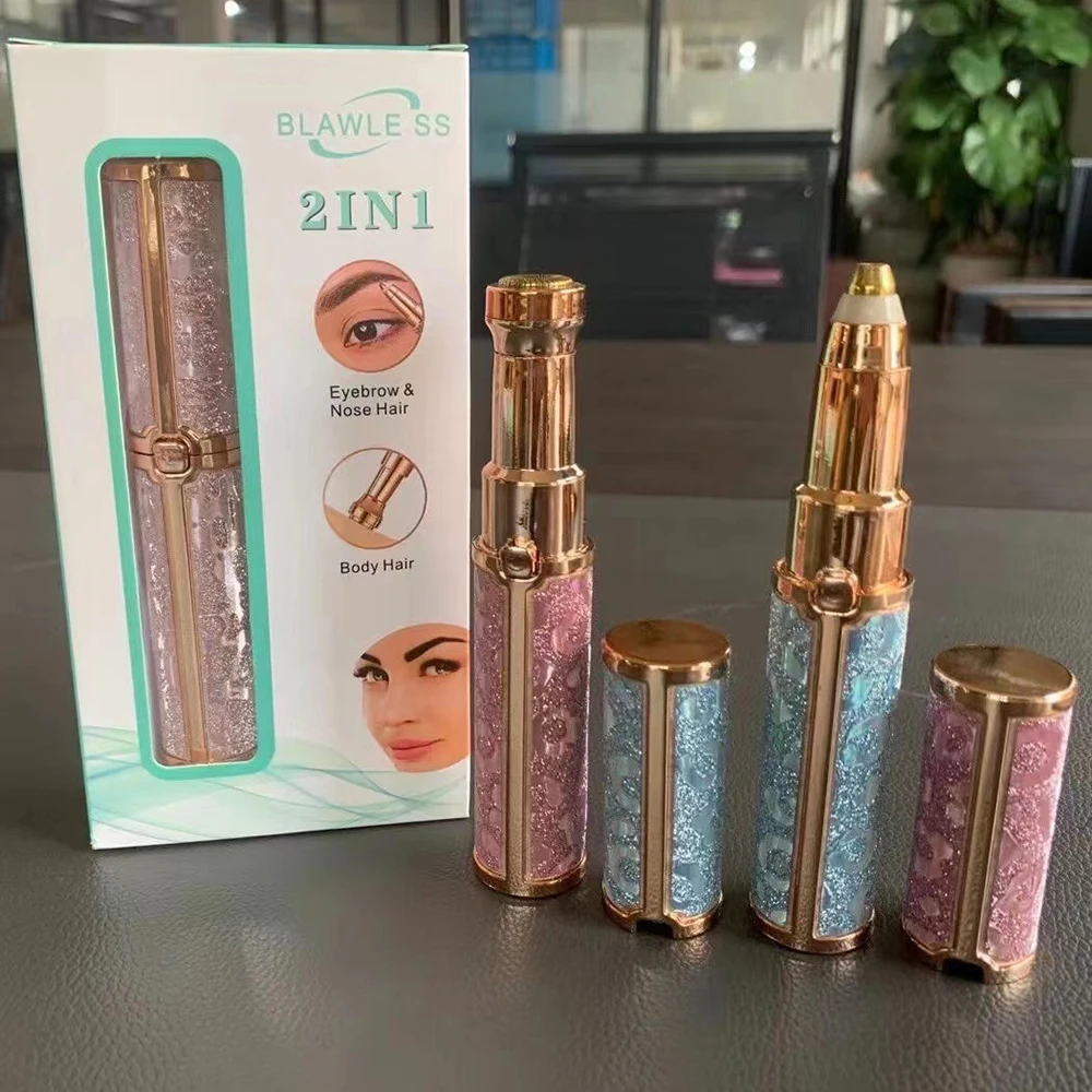 Hot Sale Electric Rechargeable Eyebrow Shaping Pencil Auto Shave Shaving Pencil Eyebrow Trimmer Epilator