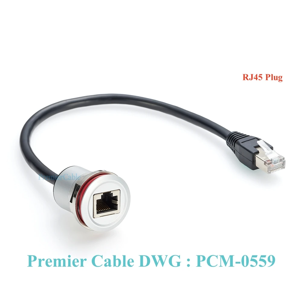 Enhanced Flush Mount Audio Extension Cable, Male to Female 3.5mm Stereo Connector