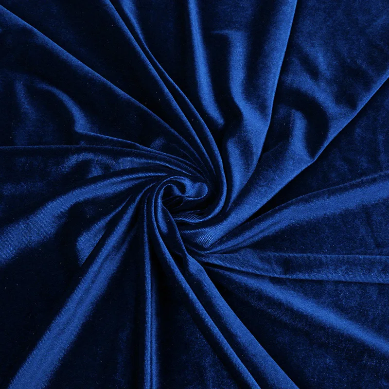 Velvet Fabric Four-sided Elastic By The Meter for Clothing Curtains Diy Sewing Knitted Thickened Winter Plain Black White Cloth 4