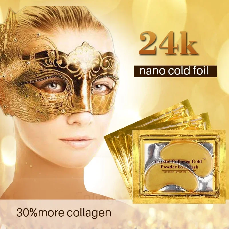 

10bag Crystal Collagen Gold Eye Mask Anti-Aging Dark Circles Acne Anti Wrinkle Beauty Patches for Eye Skin Care Korean Cosmetics