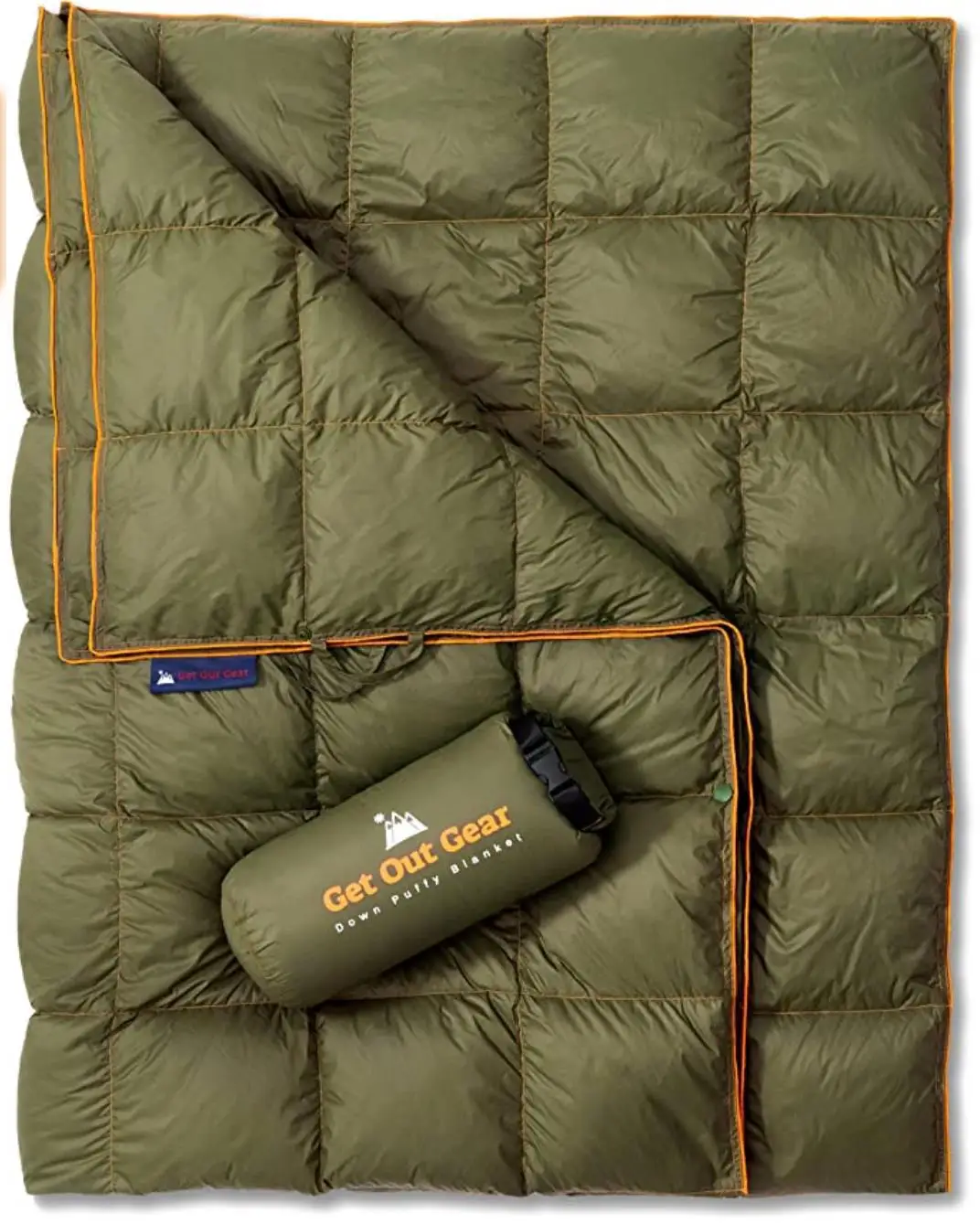 

Square Quilted Outdoor Park Beach Travel Blanket, Moisture-Proof Mat, 20d Water Repellent,