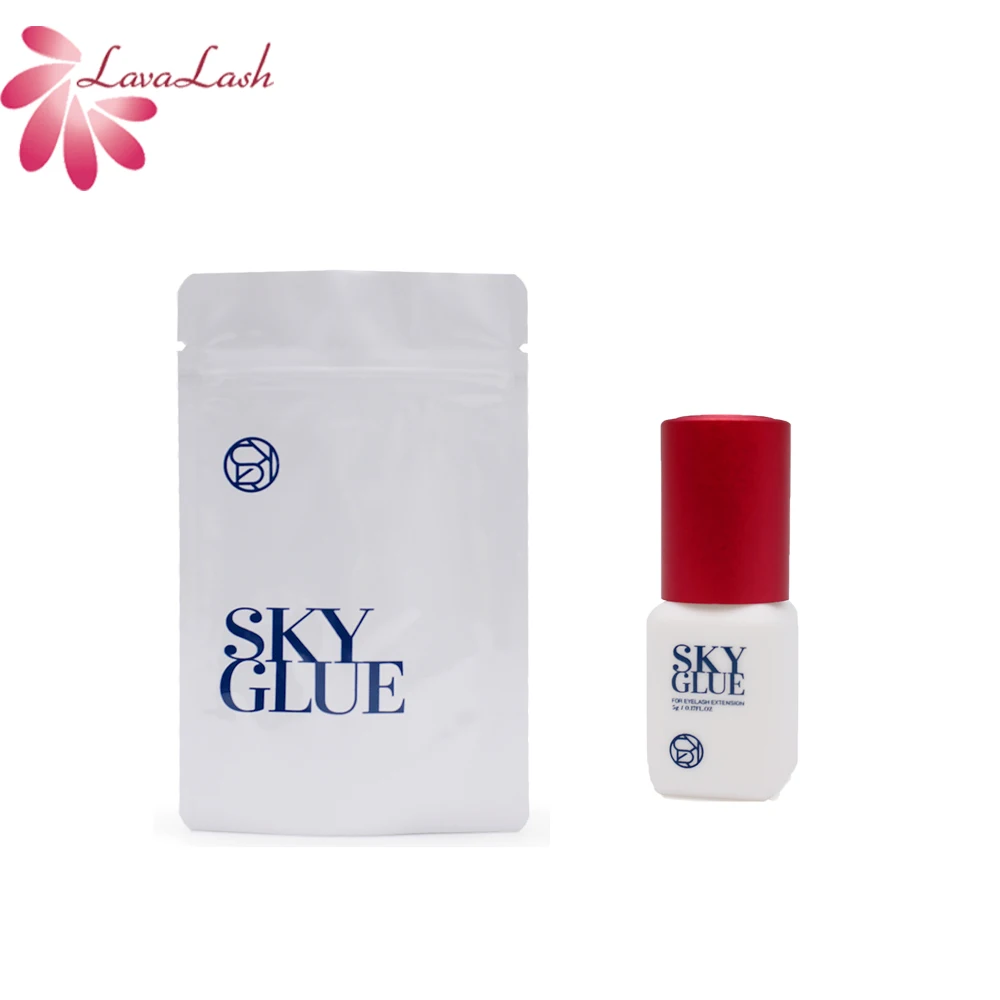 Korea 5g Sky S+ Glue 1s Fast Dry Strong Eyelash Extension Glue Retention 6-7 Weeks No Irritation False Lash Adhesive 5