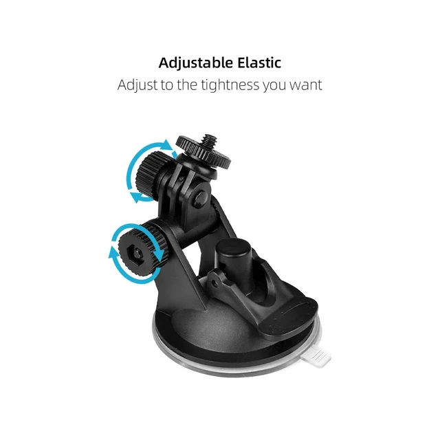 Ventouse pour Gopro 12, support d'accessoires pour Go pro 12 11 10, caméra d'action pour voiture, support monopode en verre 3