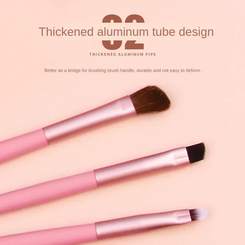 5 Pc Makeup Brushes Tool Set Eyeshadow Concealer Eyebrow Lip Blending Beauty Make Up Skin-friendly Brushes Women Cosmestic Tool