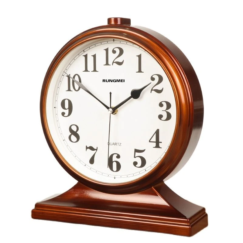 Large Desk Clock Silent Watch Retro Creative Living Room Antique Table