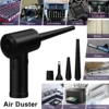 Compressed Air Duster for Computers Protable Cordless Air Blower Computer Cleaning with LED Light for PC Keyboard Crumbs Car 3
