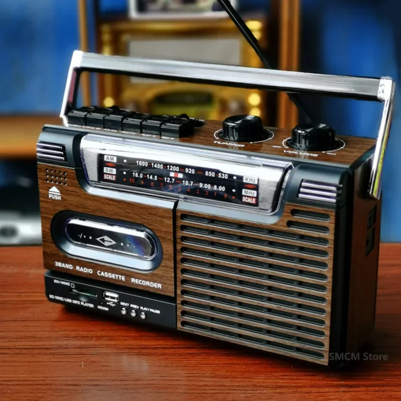 Portable-Vintage-Retro-USB-AM-FM-SW-Multiband-Radio-Stereo-Wireless ...
