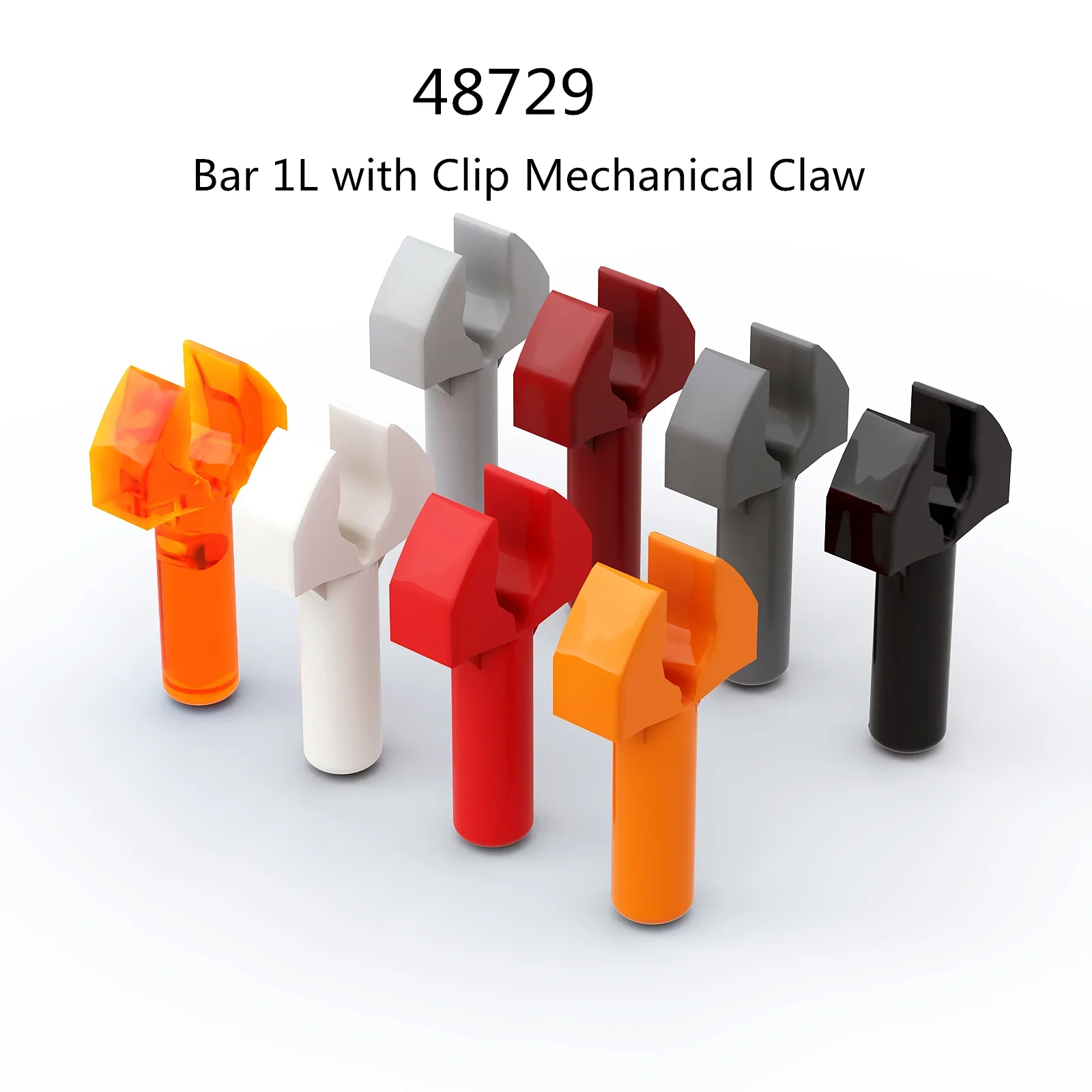 

1 Pcs Buildings Blocks 48729 Bar 1L with Clip Mechanical Claw (Undetermined Type) Collections Bulk Modular GBC High-Tech MOC Set