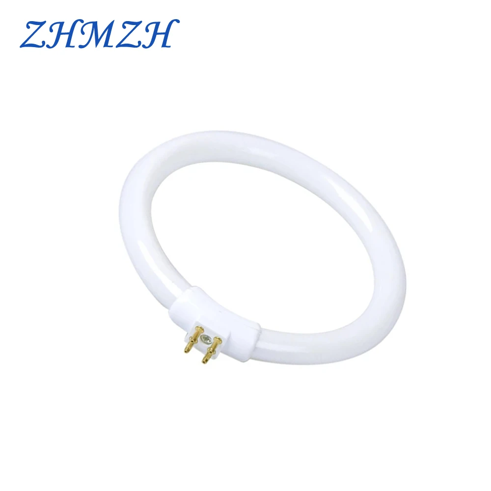 White Small Desk Lamps Bulb Fluorescent Ring Lamp Annular Tubes Anti