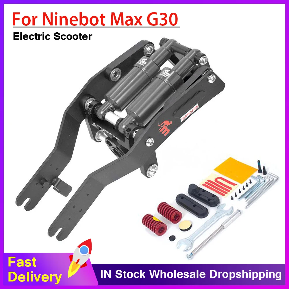 

Monorim Dual Front Suspension Kit Upgrade Front Tube Shock Absorption Parts for Segway Ninebot Max G30 Electric Scooter DMmodel