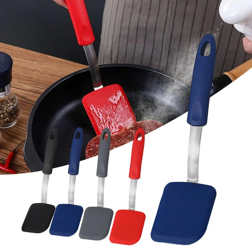 Silicone Cookie Spatula Turner Mini Brownie Spatula Heat-Resistant No  Scratch Small Silicone Spatula Non-stick Cookware Flipper - AliExpress