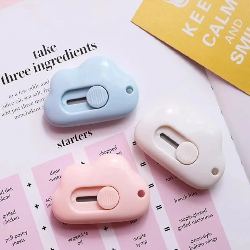 Cute Rabbit Cloud Mini Portable Utility Knife Paper Cutter Cutting Paper Razor Blade Office Stationery Cutting Supplies utility knife paper cutter cutting knife art knife paper cutting knife