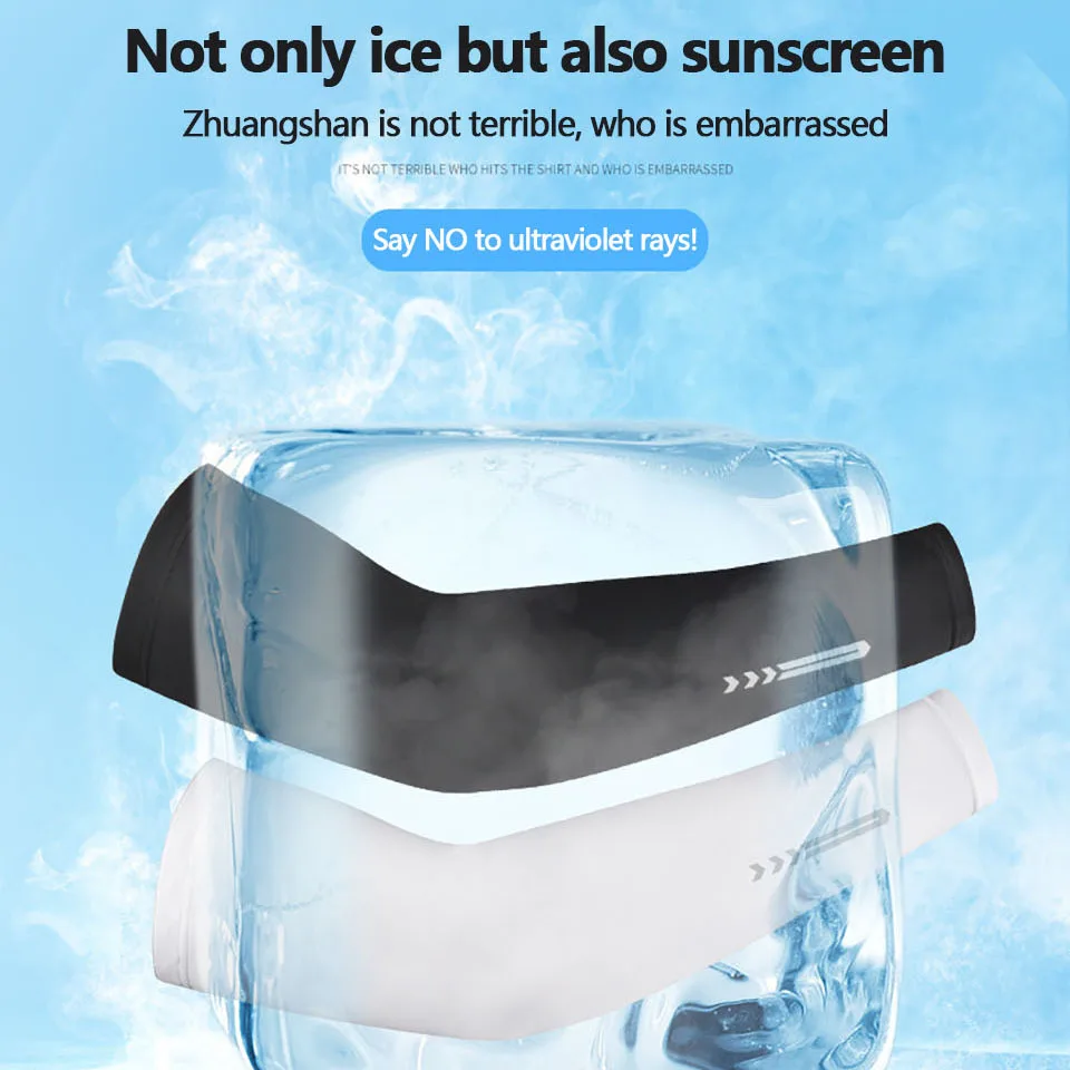 GTUBIKE Arm Guard Sleeve Cycling Ice Silk Armband Sun Protection Outdoor Sports Fishing Hiking Travelling For Men And Women