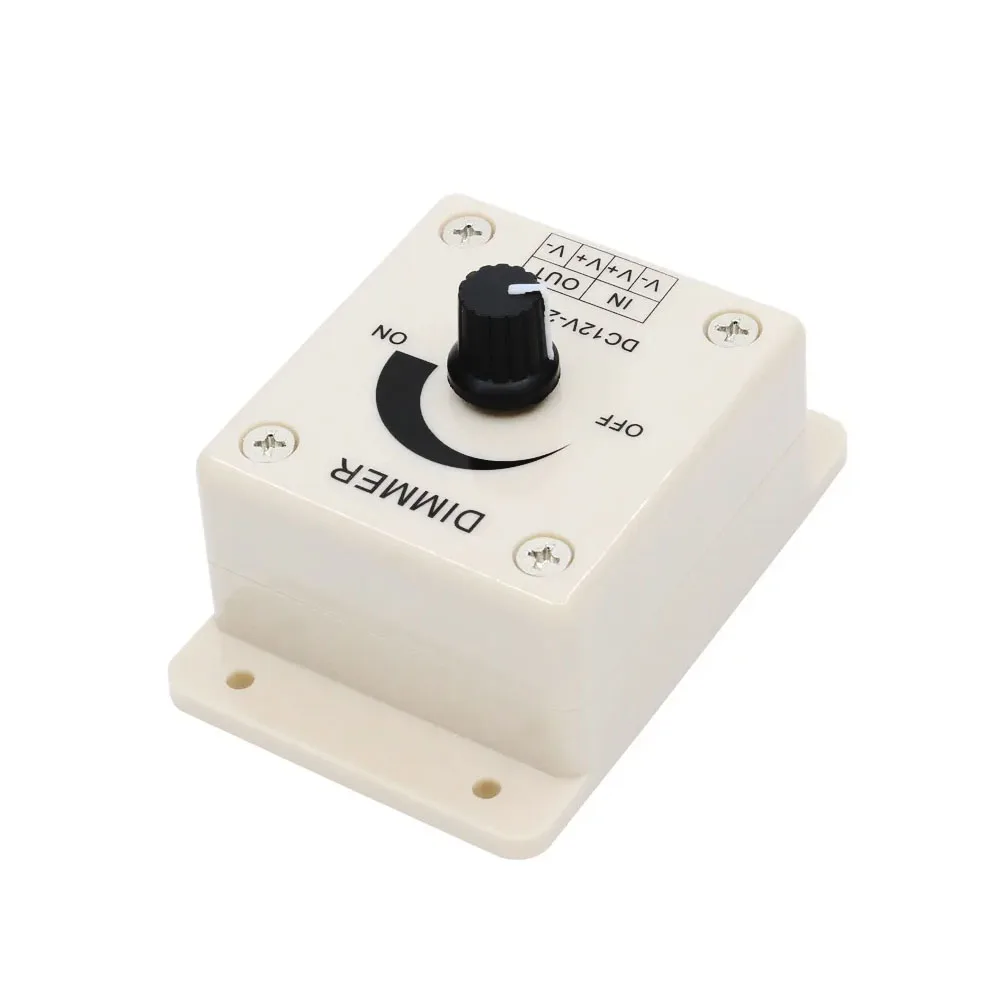 LED Dimmer Switch Smart Dimmer Switch LED Dimmer Controller Lamp Dimmer 8A Single Color Knob Dimmer 12V 24V LED Rotary Wall LED Dimmer Switch