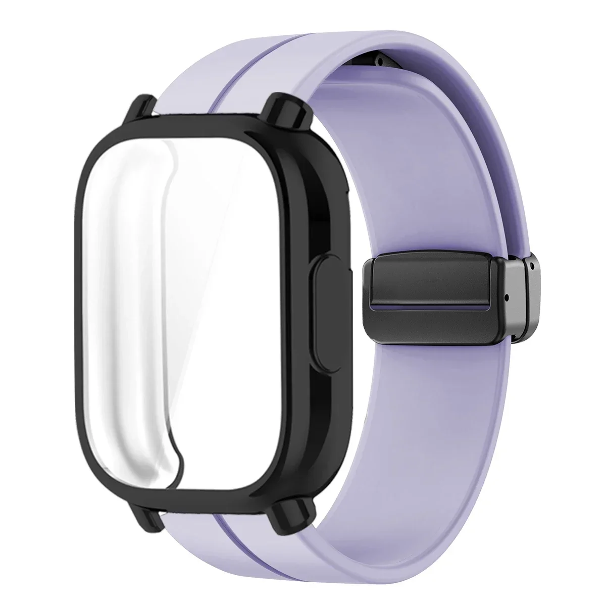 Enhanced TPU Case with Silicone Strap for Smartwatch Protection and Style