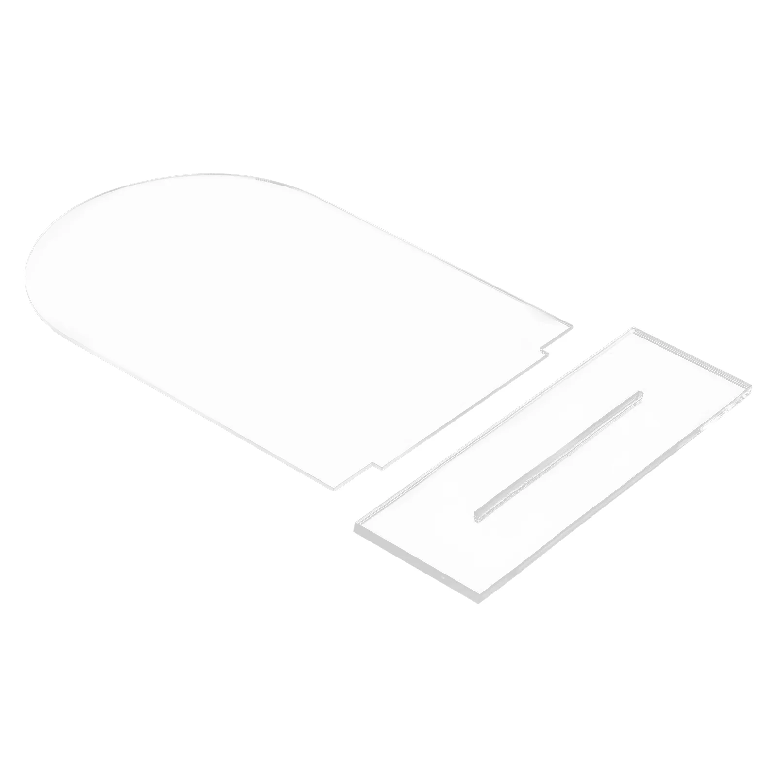 

5 Pcs Acrylic Blank Birthday Decoration for Girl Dining Table Number Stands Food Labels Card Place Cards Signs Business