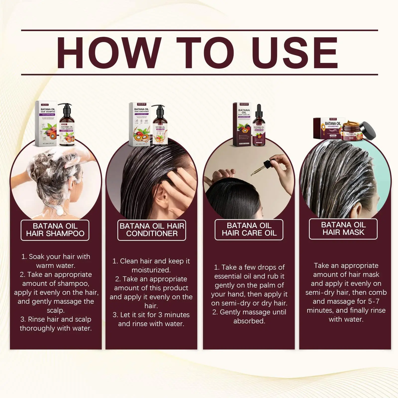 Keratin Treatment for Hair Moisturizing Collagen Hair Treatment Deep Repair Conditioning Batana Oil Anti Breakage Care Kit