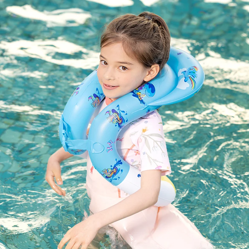 Swimming Vest for Kids Portable Inflatable Pool Float with Adjustable Safety Buckle Swim Pool Float Child Water Play Equipment 2