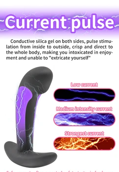 Electro Shock Anal Plug Sex Toys For Men Women Masturbator Electro Stimulation Silicone Butt Plug Prostate Massager BDSM Sex Toy 4