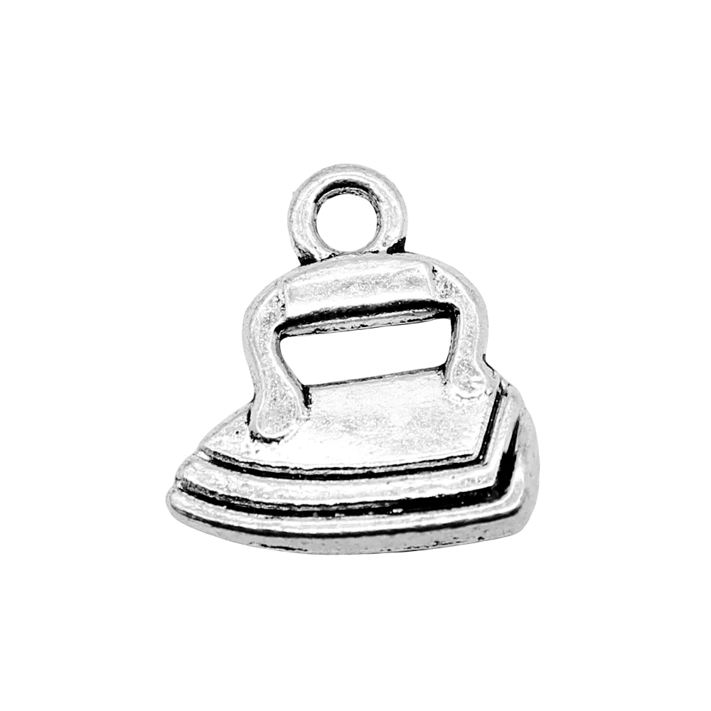 

10pcs/lot 17x15mm Iron Charms For Jewelry Making Antique Silver Color 0.67x0.59inch