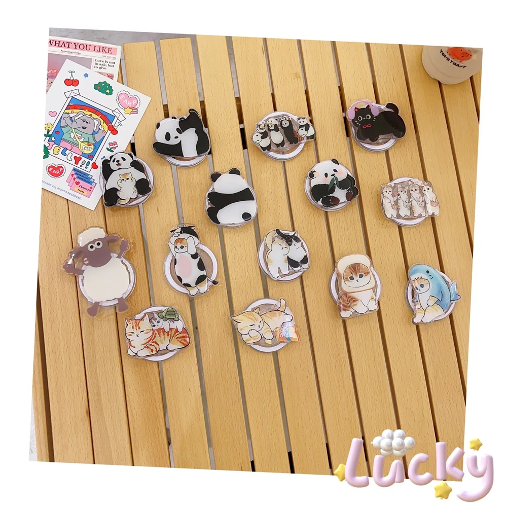 Korean Cute Cartoon For Magsafe Magnetic Phone Griptok Grip Tok