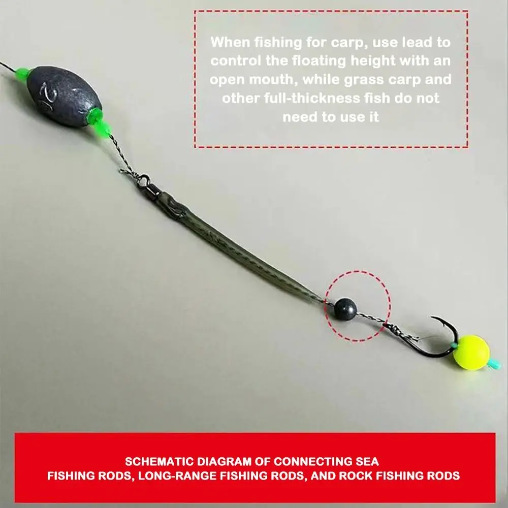 5 Stück Angelhaar Rigs Haken Pesca Ready Made Karpfen Angelhaken 3 # -10 # Carp Rigs Angelköder Angelgerät Hot Equipment – Detail 5