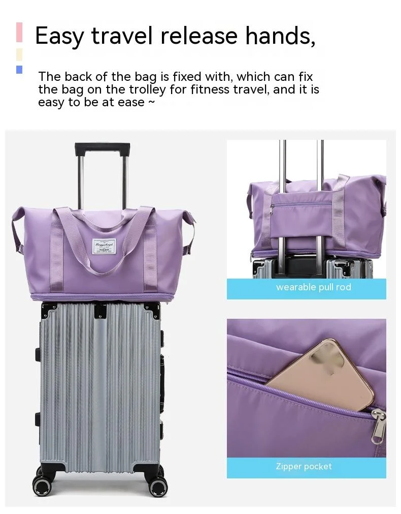 Handbags 2024 New Models of Top-quality Large-capacity Travel Bags Dry and Wet Separate Fitness Bags Yoga Bags Sports Portable Shoulder Bags_voghion.com