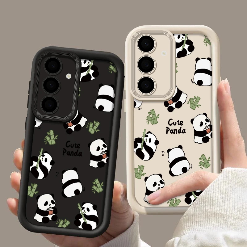 Adorable Cartoon Panda Soft TPU Silicone Phone Case - Cute and Durable Back Cover